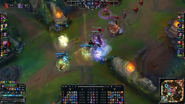 [LOL EXA] SKT T1 Bang - Vayne vs Ezreal - Najin Ssol, KR LOL SoloQ Highlights