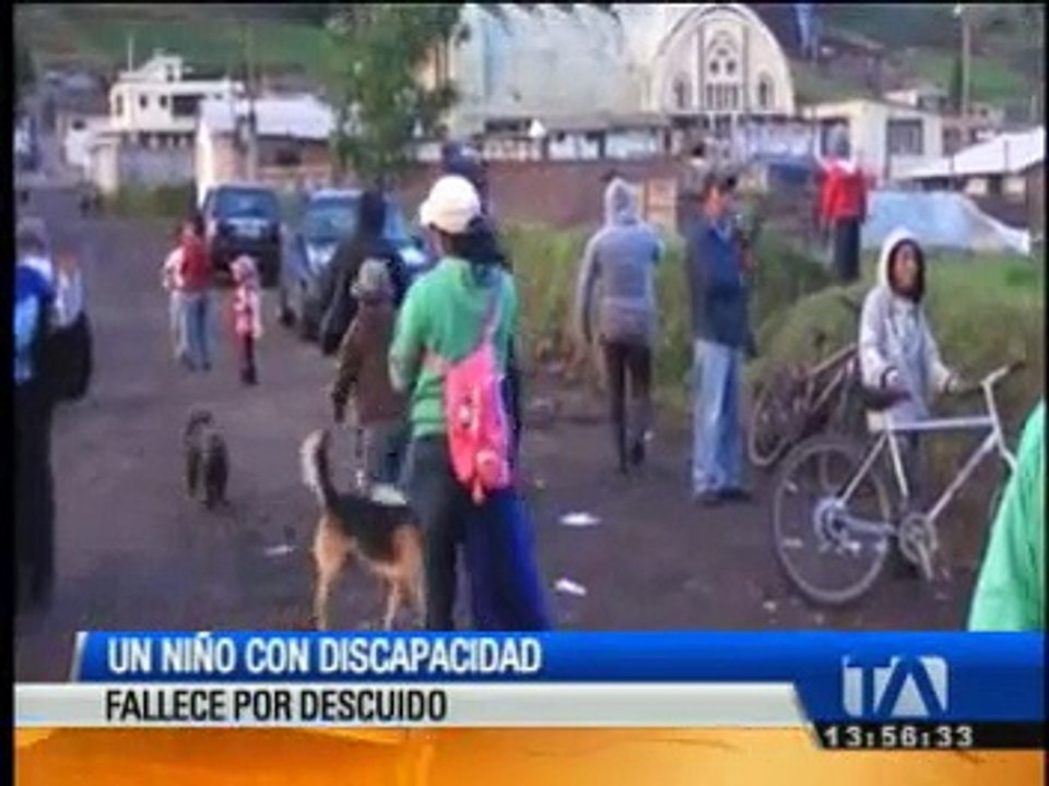 Menor con discapacidad falleció en Chimborazo