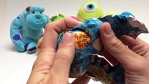 Play Doh Surprise Eggs Monsters University Marvel Heroes Cars 2 Hello Kitty Dora The Explo