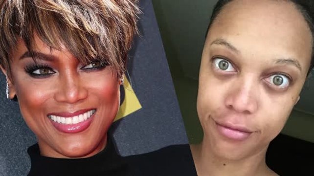 Tyra Banks Shows Off Completely Bare Face