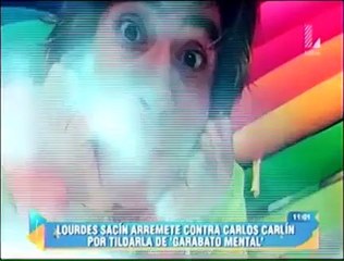 Lourdes Sacín le responde a Carlos Carlín y lo tilda de patético
