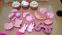 Hello Kitty, Mickey Mouse & Other Cutters for Cupcake & Cookie Decorating - how to on my channel