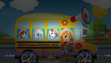 My Little Pony Wheels on the Bus Cartoon Song Nursery Rhymes for Kids & Children | Hajuraki Yonyaku