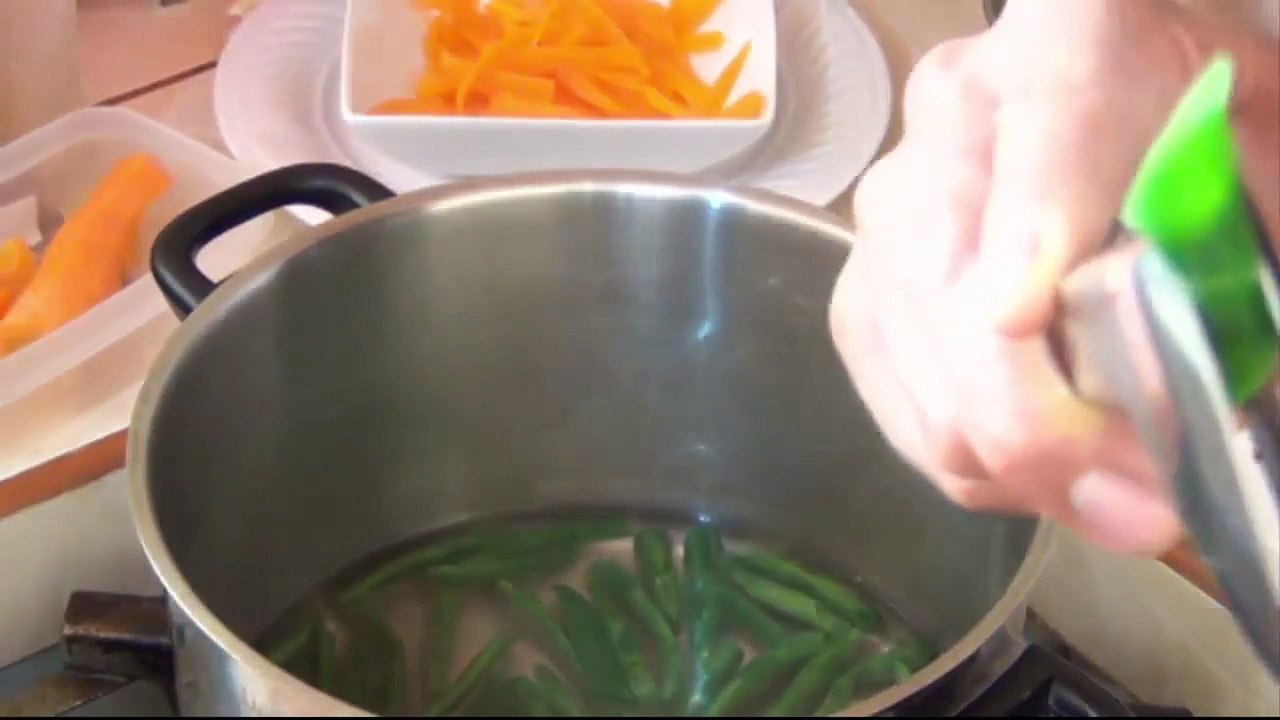 tecnica de blanqueado de vainitas - como cocinar Vainitas
