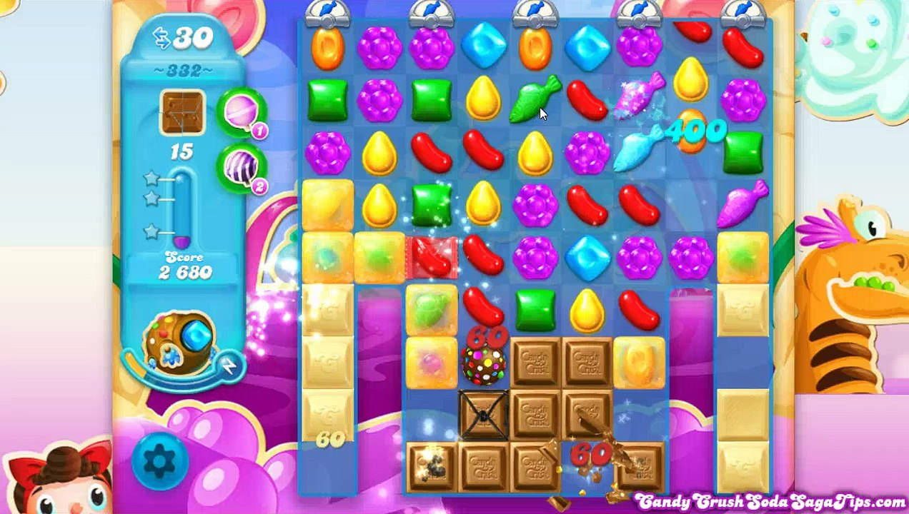 Candy Crush Soda Saga Level 332 No Boosters