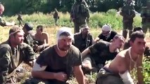 Ucrania★Prisioneros de los batallones de la Guardia Nacional bajo de ILOVAISK 30/08/14