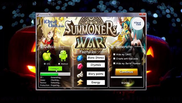 Summoners War Sky Arena Ressources Générateur 2015 | Pierres de Mana, Cristaux, Glory Points, de l'énergie français