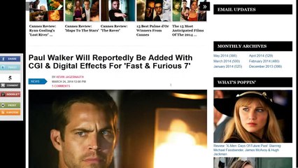 Paul Walker Resurrected For Fast & Furious 7 Illuminati Beast Tech Style