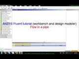Ansys Fluent workbench design modeler tutorial Laminar Flow in a pipe