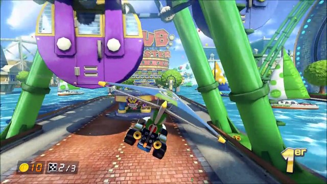 Mario Kart 8 - Découverte - Coupe Champignon - 50cc avec Yoshi ^^