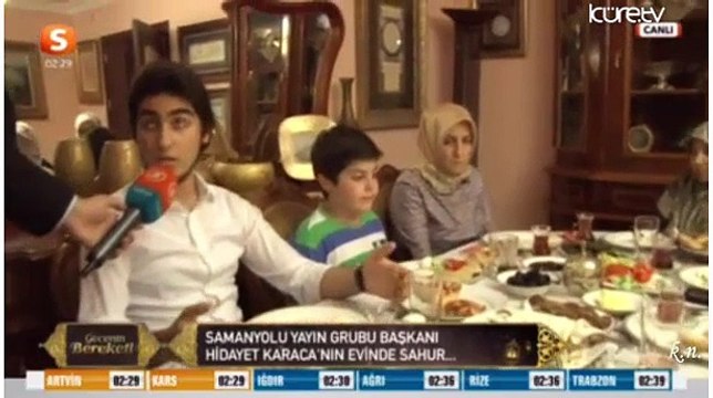 HİDAYET KARACA evinde İLK SAHUR 1-Ramazan 2015