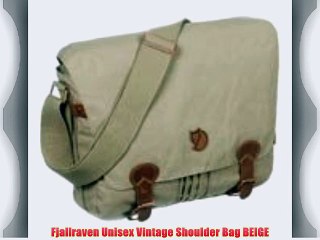 Fjallraven Unisex Vintage Shoulder Bag BEIGE
