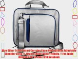 Blue Silver Travel Smart Carrying Case with Optional Adjustable Shoulder Strap // Airport Check-Point-Friendly