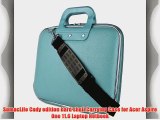 Blue Cady Cube Ultra Durable 12 inch Tactical Hard Messenger bag for your Acer Aspire One 11.6