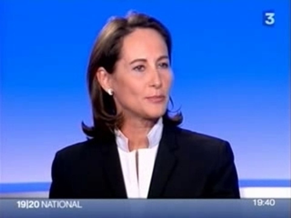 Ségolène Royal au 19/20 sur France 3