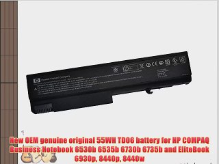 New OEM genuine original 55WH TD06 battery for HP COMPAQ Business Notebook 6530b 6535b 6730b