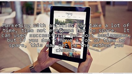 Article Marketing Isn't For Everyone