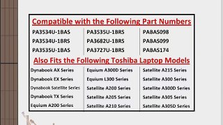 Toshiba Satellite A305-S6872 SUPERIOR GRADE Tech Rover Brand 9-Cell (High-Capacity) Battery