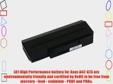 LB1 High Performance Laptop Battery for Asus Replacement A42-G73 G73JH G73JH-A2 G73JH-B1 G73JH-X1