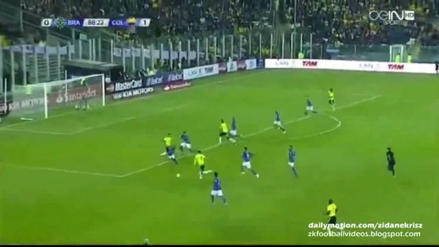 James Rodríguez Fantastic Run and Shot - Brazil v. Colombia 17.06.2015