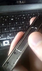 Remove and replace space bar key on Asus N53Jq laptop keyboard