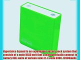 HyperJuice Expand Expandable 12000mAh Battery Pack - Green - EXP-HEAD-12000-GREEN