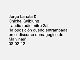 JORGE LANATA - "LA OPOSICION QUEDO ENTRAMPADA EN EL DISCURSO DEMAGOGICO DE MALVINAS" 2/2 08-02-12