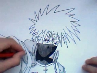 How to draw Kakashi