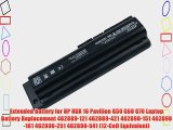 Extended Battery for HP HDX 16 Pavilion G50 G60 G70 Laptop Battery Replacement 462889-121 462889-421