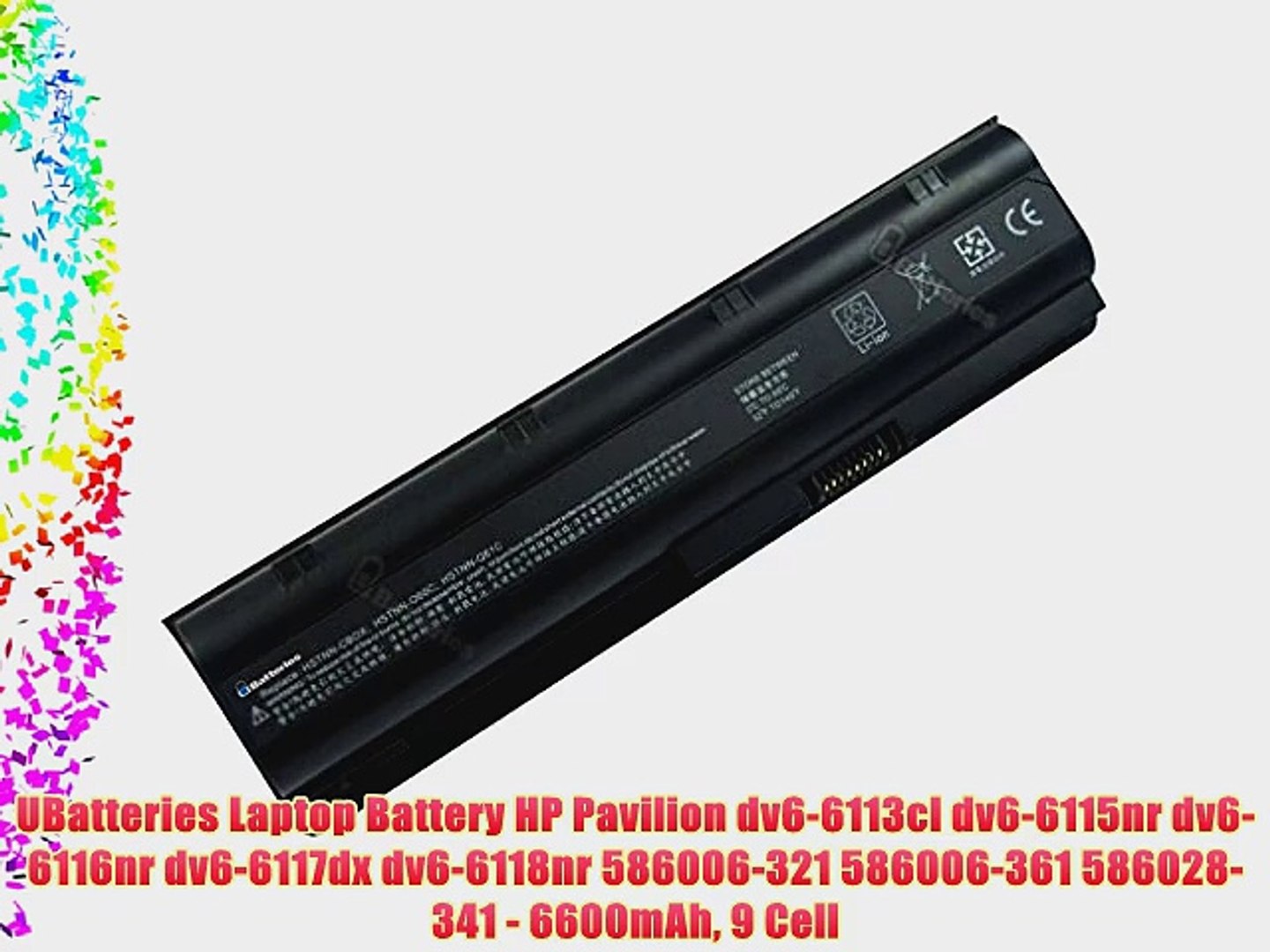 Ubatteries Laptop Battery Hp Pavilion Dv6 6113cl Dv6 6115nr Dv6 6116nr Dv6 6117dx Dv6 6118nr Video Dailymotion