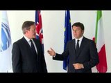 Milano - Expo 2015, dichiarazioni alla stampa di Renzi e Cameron (17.06.15)