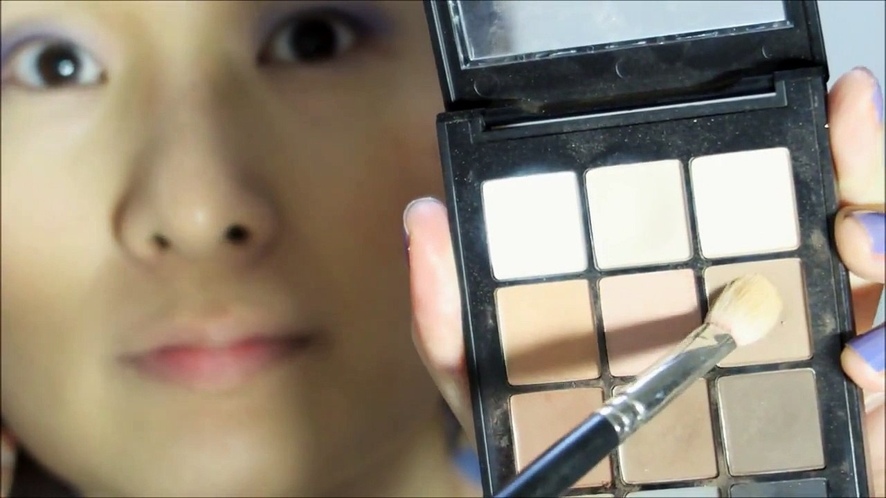 【GRWMーSummer Makeup】purple & light blue makeup☀紫と水色の夏メイク