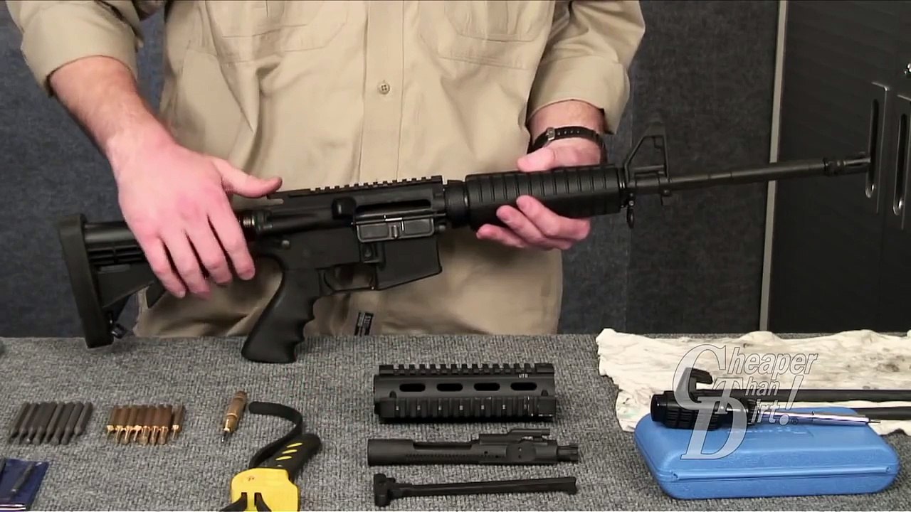 AR-15, Quad Rail, Black, Mil-Spec Forearm Replaces Original Handguards