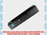 UBatteries Laptop Battery Toshiba Satellite PA5026U1-BRS PA5027U-1BRS PA5110U-1BRS - 6 Cell