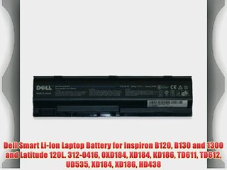 Dell Smart Li-Ion Laptop Battery for Inspiron B120 B130 and 1300 and Latitude 120L. 312-0416