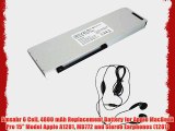 Amsahr 6 Cell 4800 mAh Replacement Battery for Apple MacBook Pro 15 Model Apple A1281 MB772