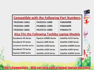 Toshiba Satellite A505-S6960 SUPERIOR GRADE Tech Rover brand High Capacity 9-Cell 10.8v New