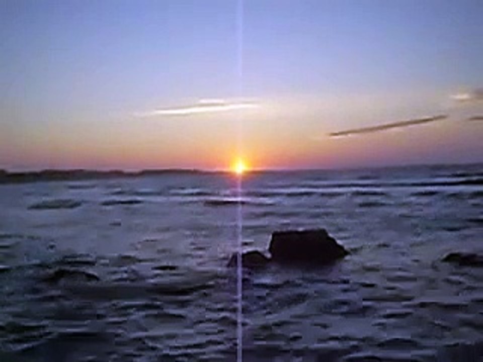 Sonnenuntergang am Meer, Italien, mit Bibelversen