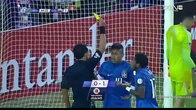 Brazil 0-1 Colombia (Copa America) EXTENDED highlights 17.06.2015