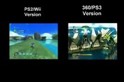 Sonic Unleashed - Wii/PS2 VS 360/PS3 - Adabat Day - Real-time comparison