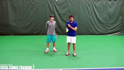 TENNIS TIP BACKHAND | Down The Line Backhand Drill