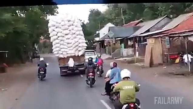 Overloaded Truck Accident in India