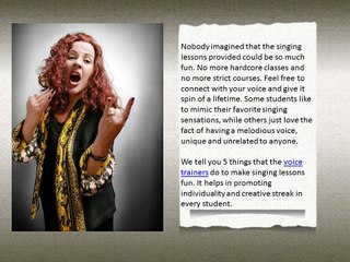 How Voice Trainers Make Singing Lessons Fun