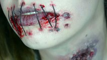 Stitched Mouth Zombie SFX Halloween Tutorial