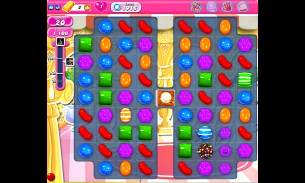 Candy Crush Saga level 1016
