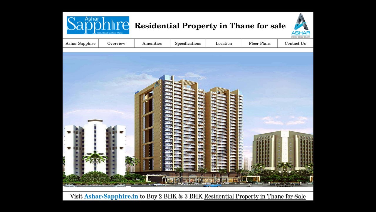 2 & 3 BHK Luxury Apartments in Thane for sale - Ashar-Sapphire.in