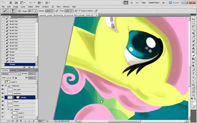 Let's Paint Fluttershy - Young Fluttershy