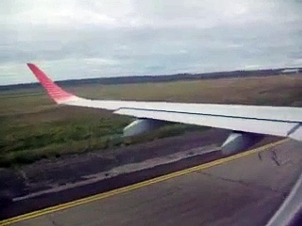 Taxi and take off Emb 190 Austral Rio Gallegos to Ezeiza