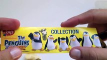 SpongeBob and The Penguins of Madagascar Kinder Surprise Chocolate Eggs Unwrapping