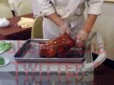 Chinese Food ( styles ) - ( how to slice Peking Duck )